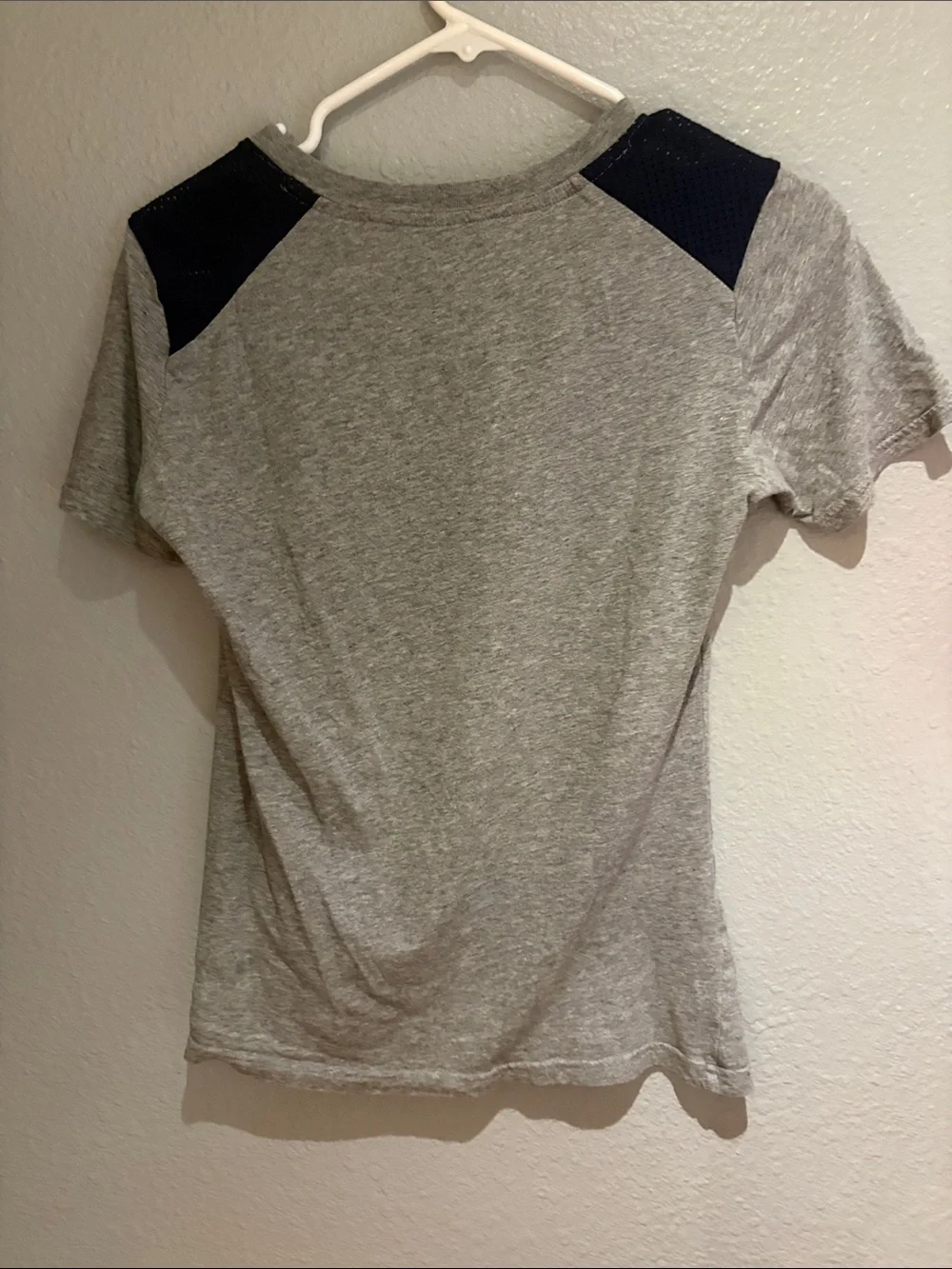 Nike Gray & Navy Seattle Seahawks Short Sleeve V-Neck Tee